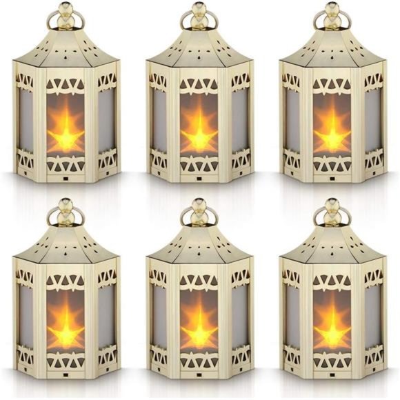 Wall Decor | Mini Star Lantern With Flickering Ledcr232 Battery ...